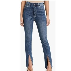 nwt Pistola Colleen High Waisted Boot Cut Strechy Denim Jeans with Hem D…